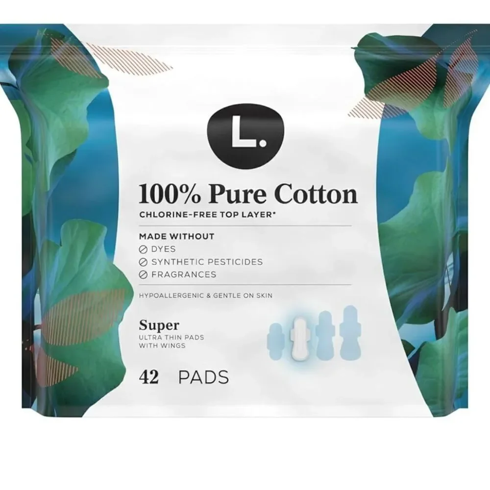 Generic ultra the end pads, 42 count hundred percent cotton